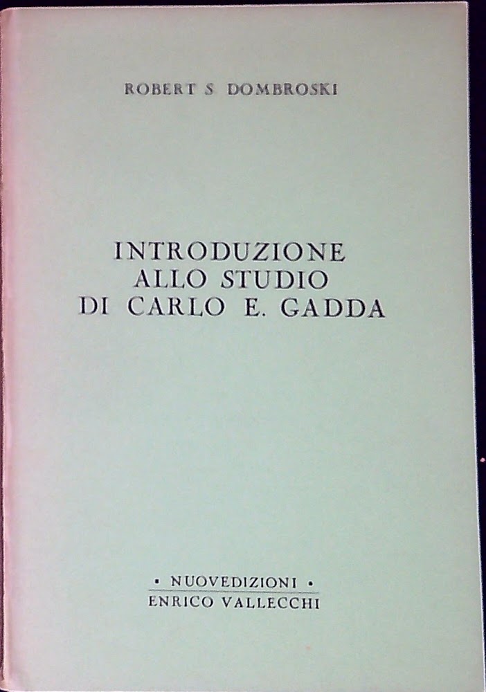 Introduzione allo studio di Carlo E. Gadda