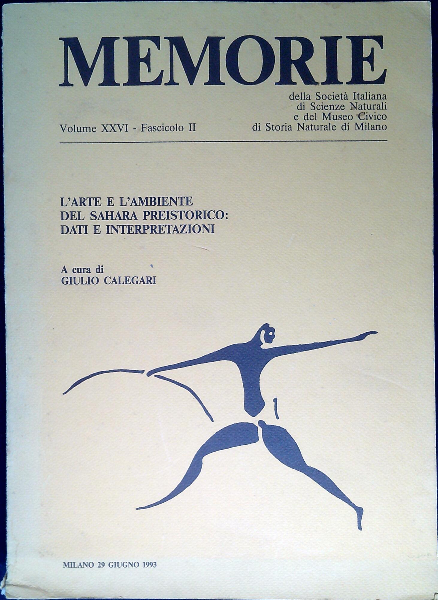 L'arte e l'ambiente del Sahara preistorico: dati e interpretazioni : …