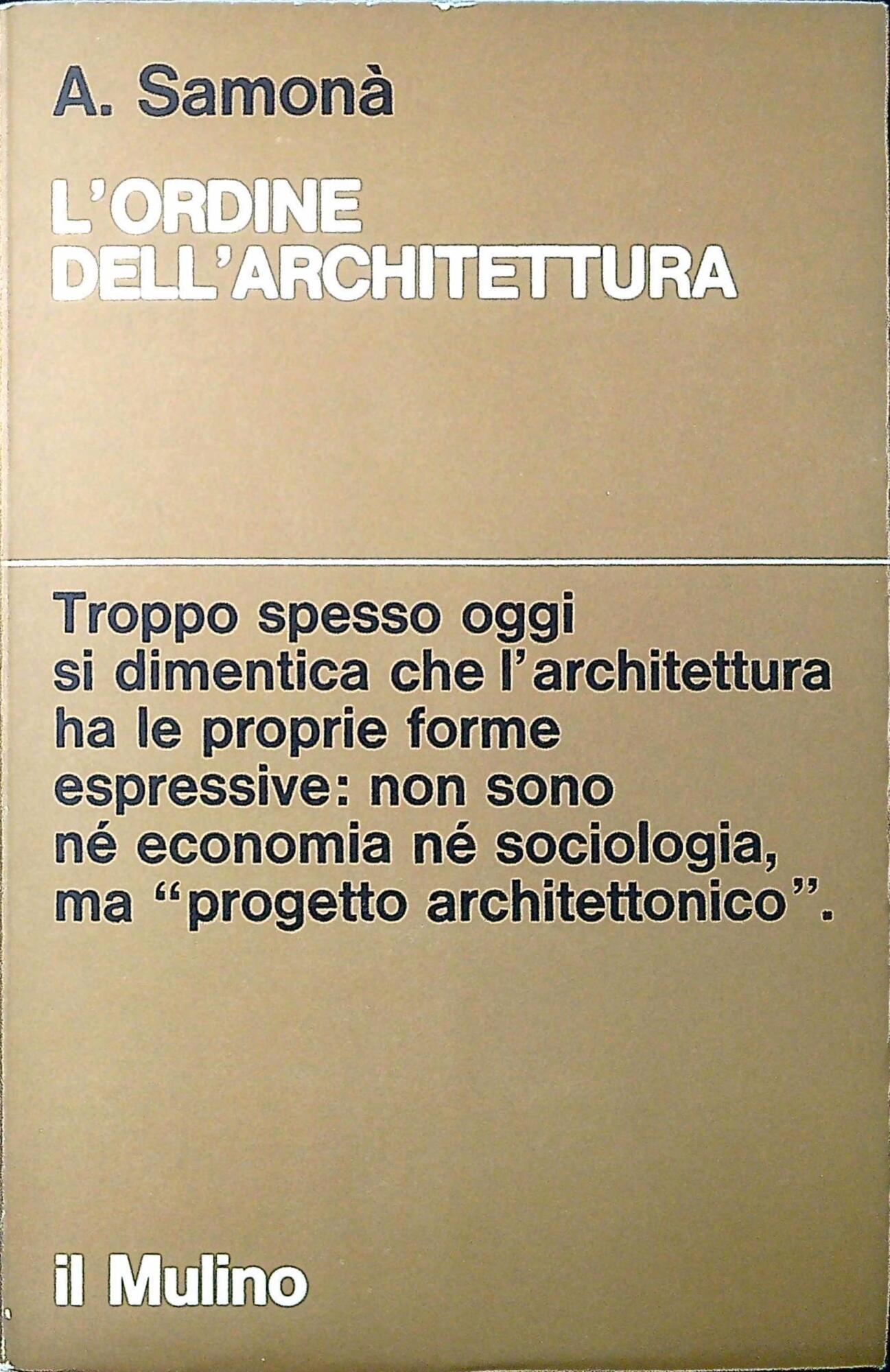 L'ordine dell'architettura
