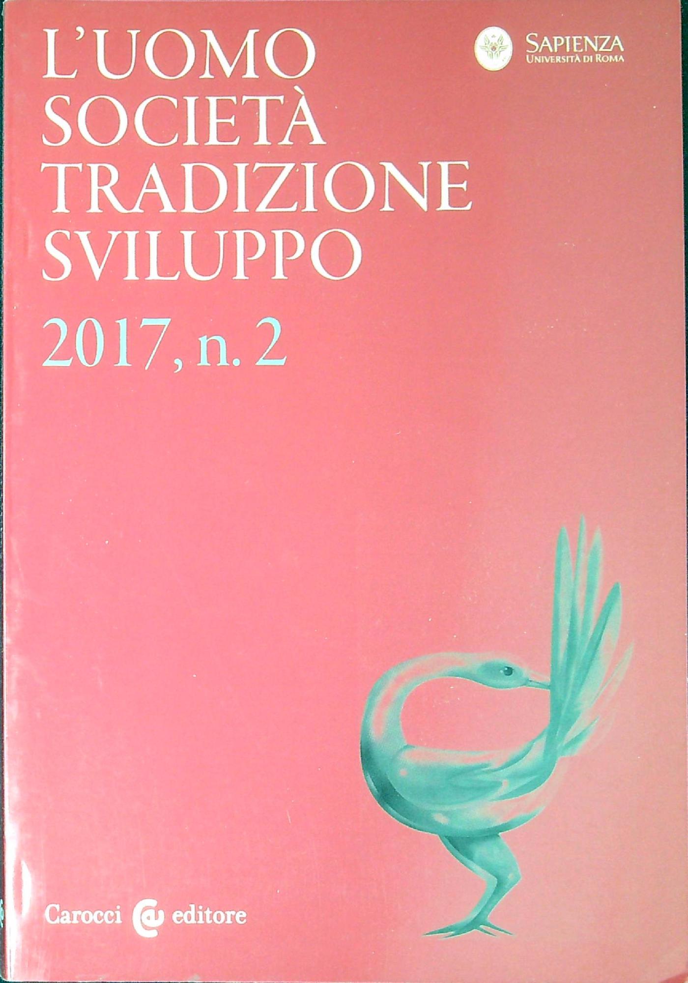 L'uomo società tradizione sviluppo n.2 2017