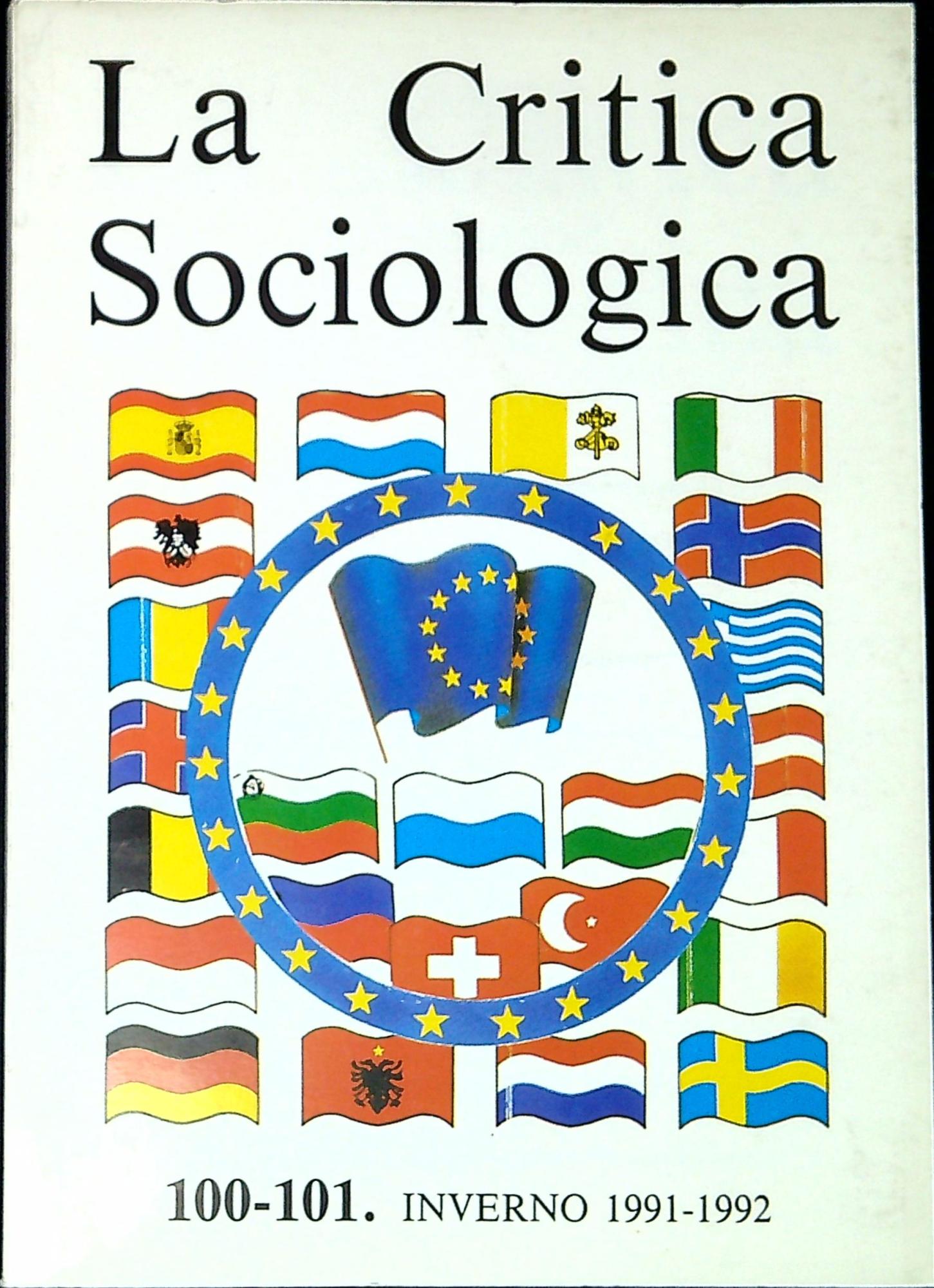 La critica sociologica n. 100-101