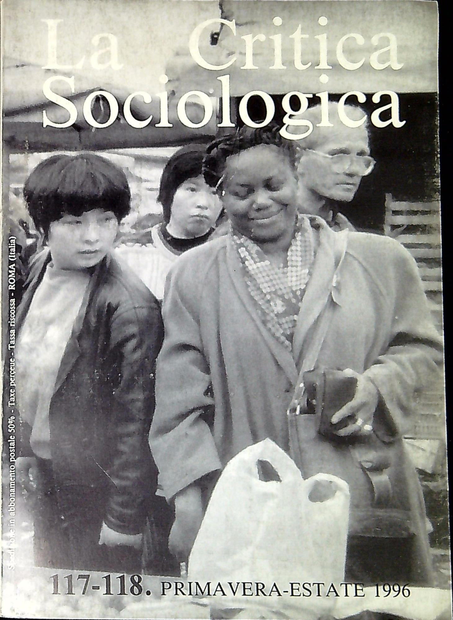 La critica sociologica n. 117-118