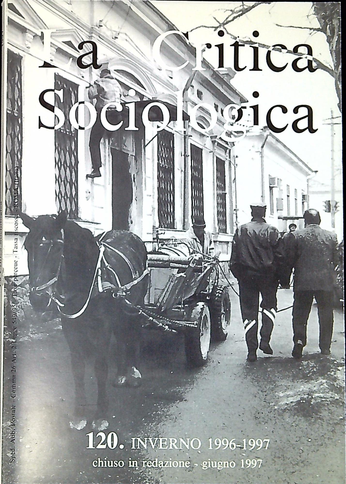 La critica sociologica n. 120