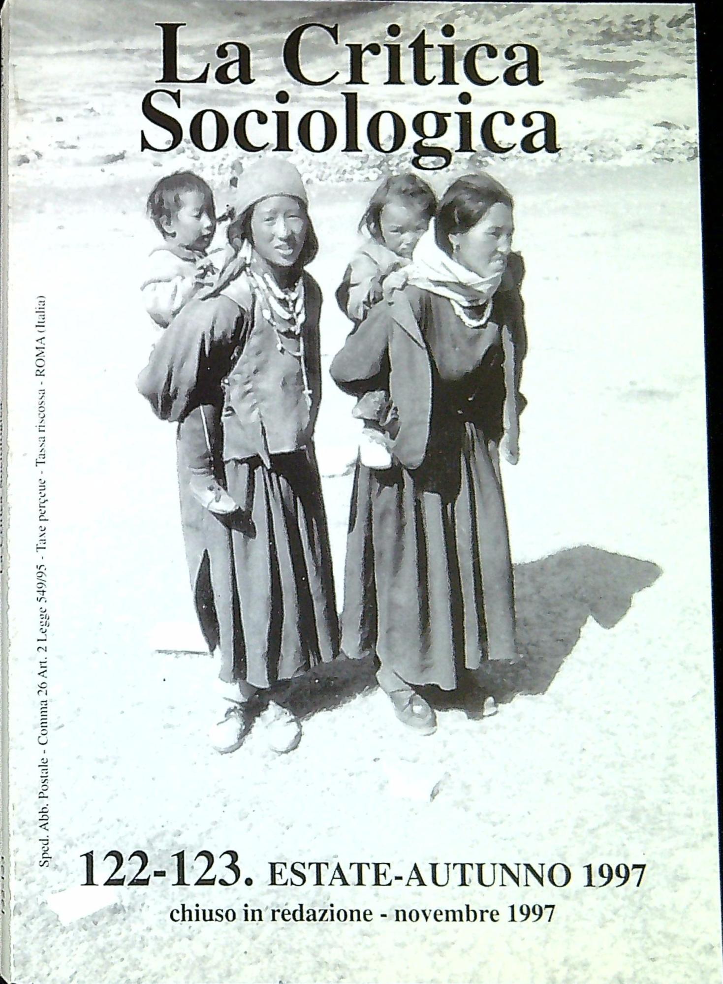 La critica sociologica n. 122-123