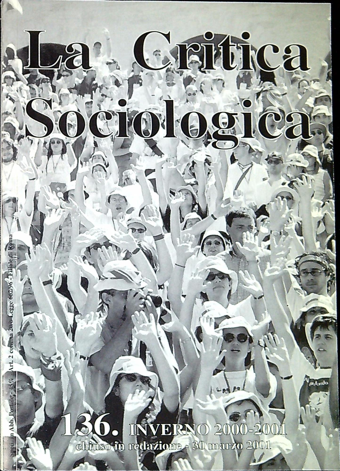 La critica sociologica n. 136