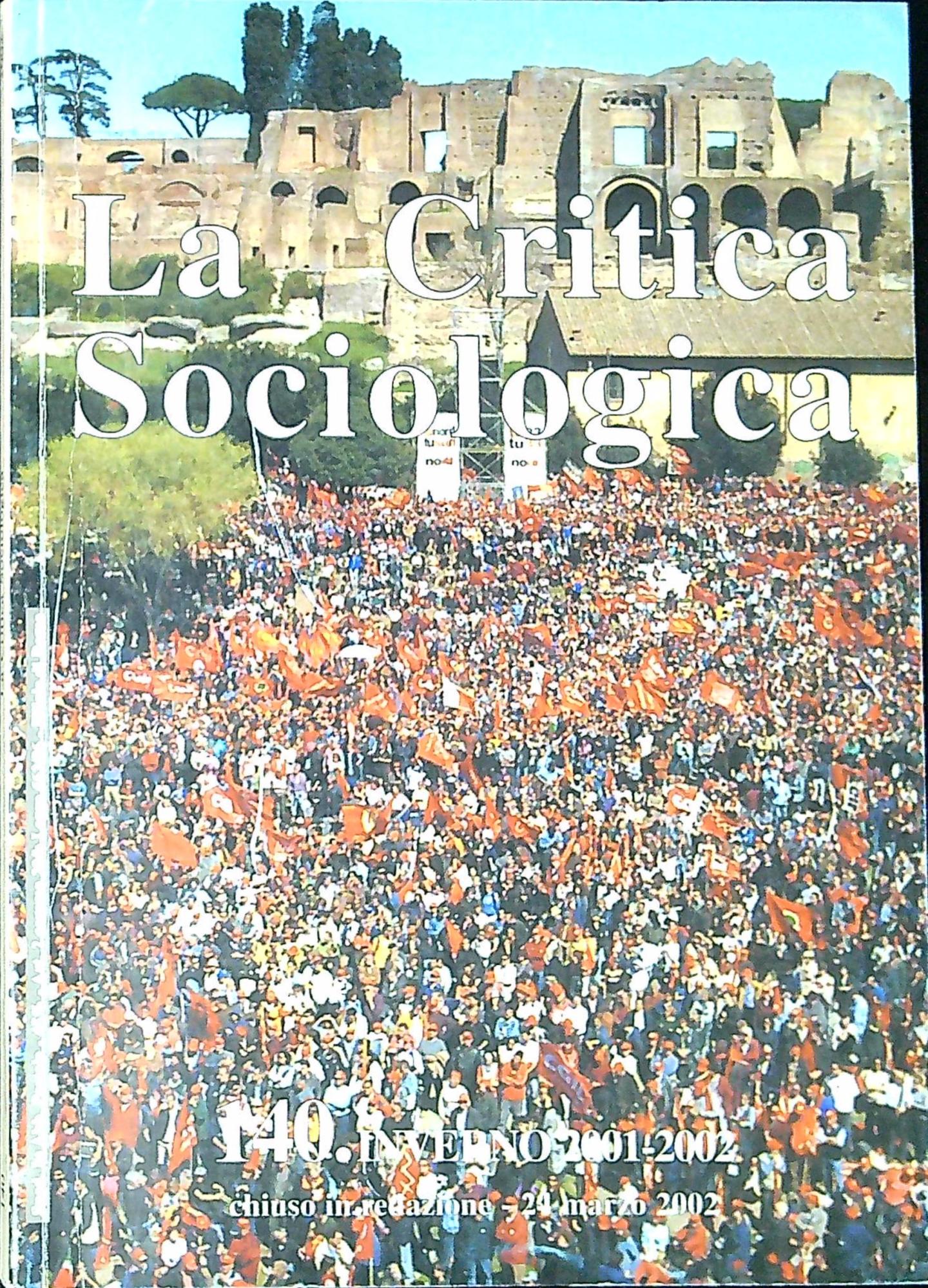 La critica sociologica n. 140
