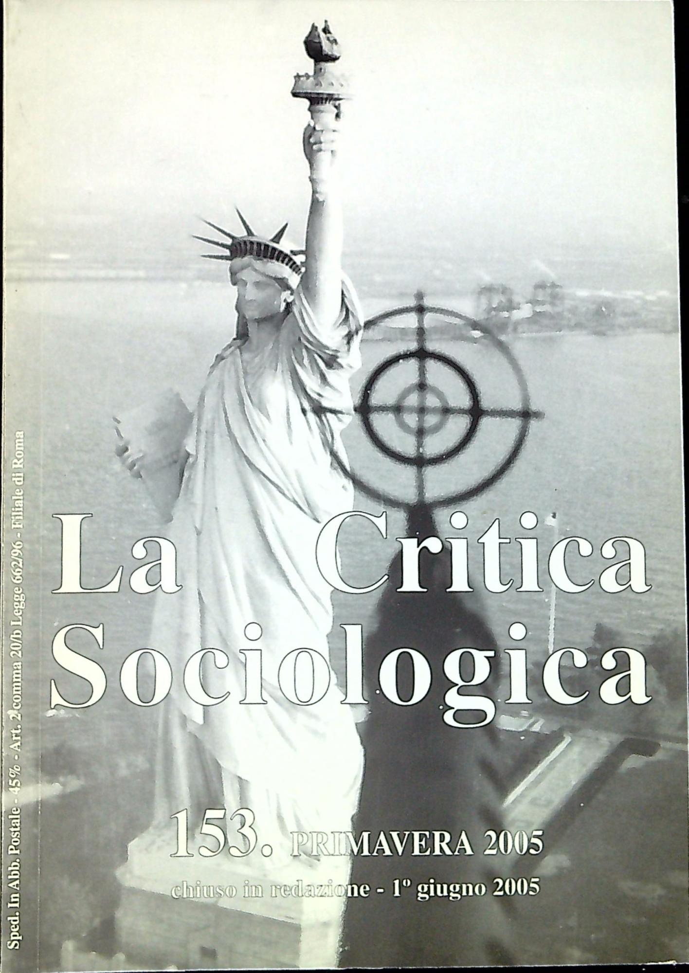 La critica sociologica n. 153