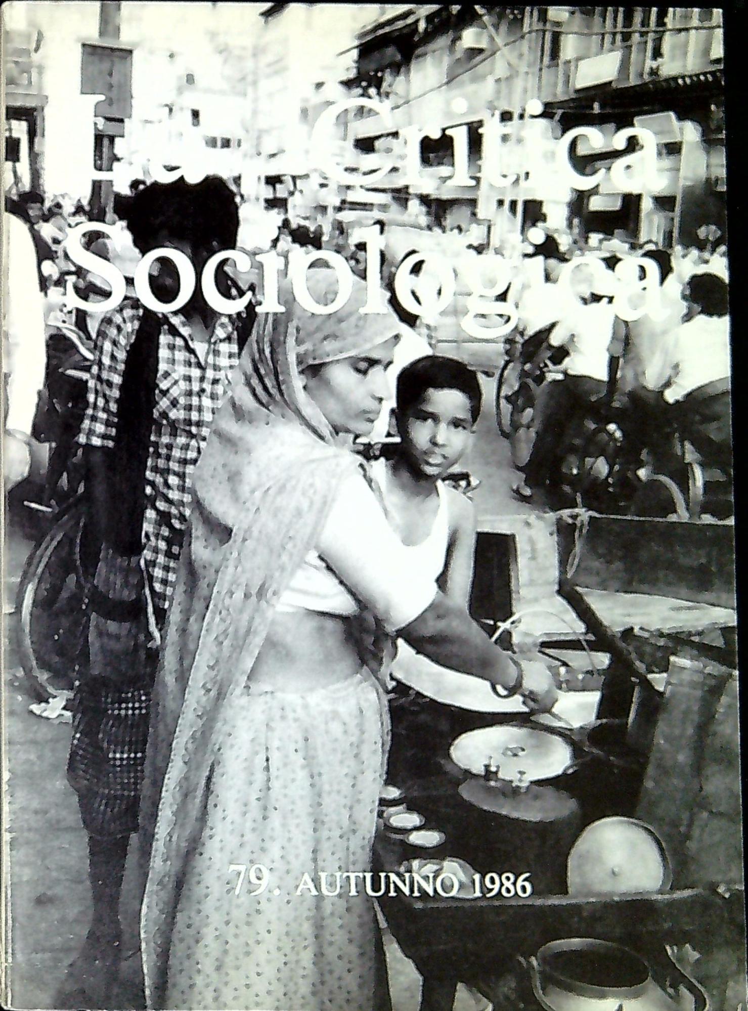 La critica sociologica n. 79