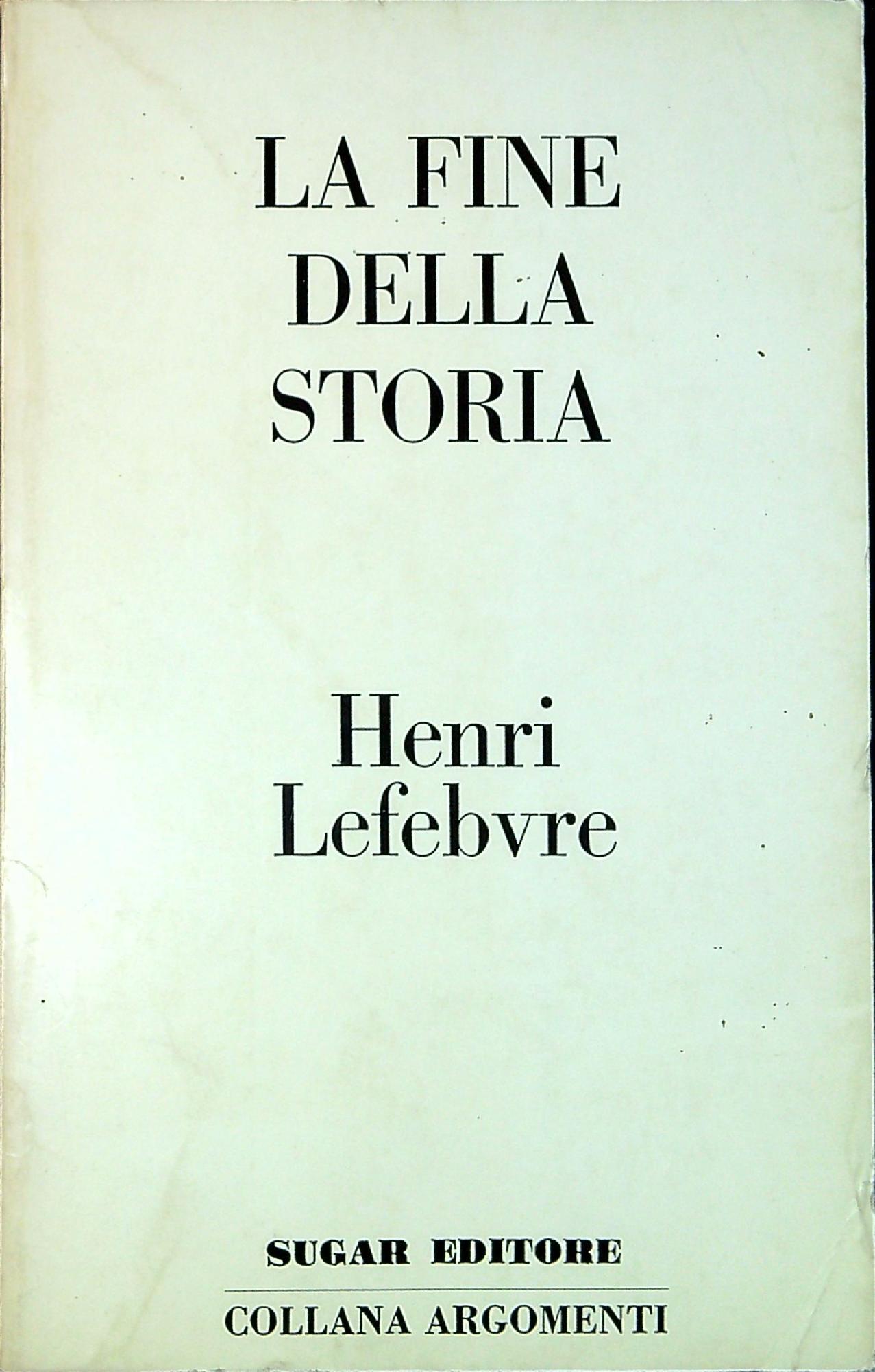 La fine della storia : epilegomeni