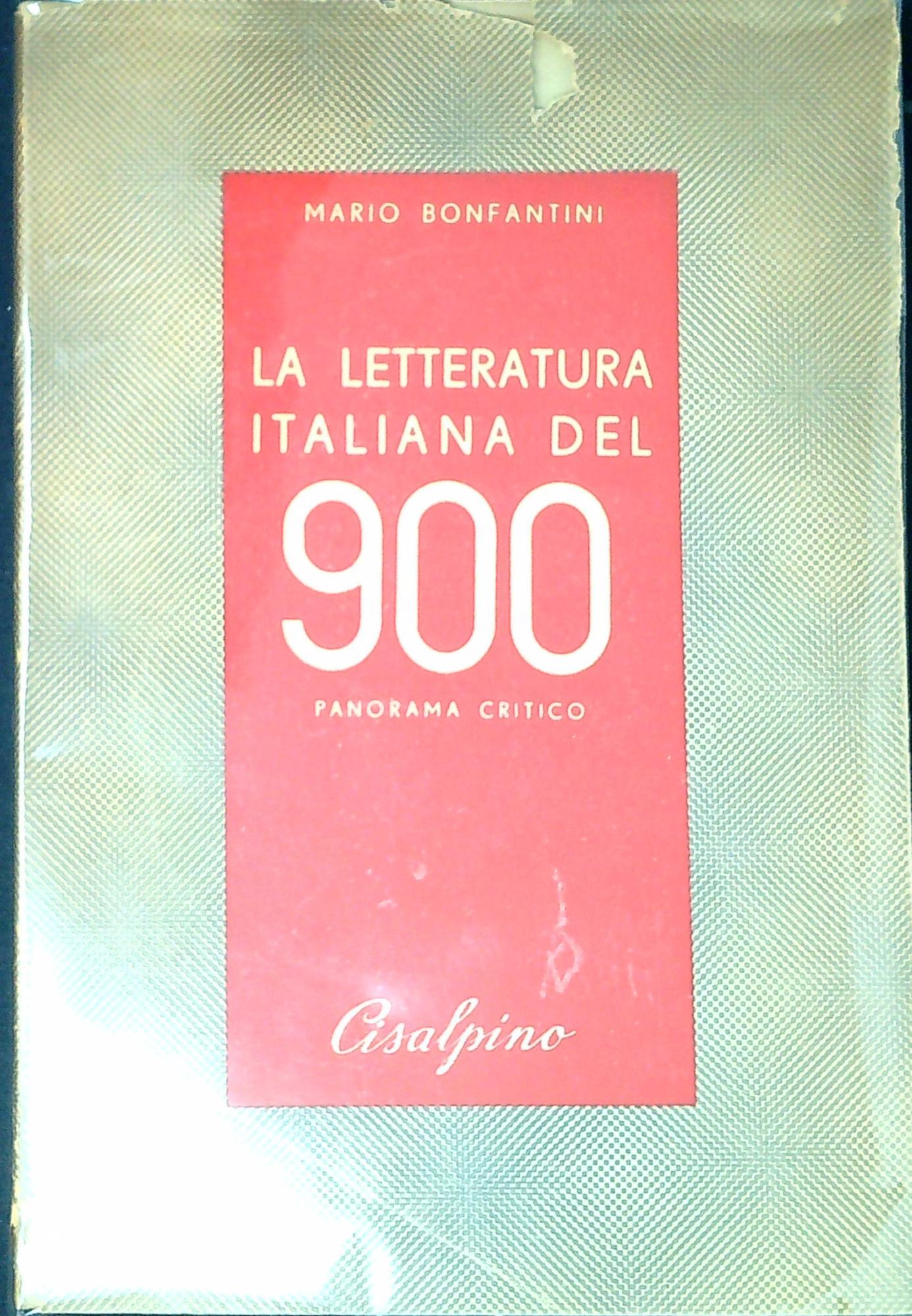 La letteratura italiana del '900