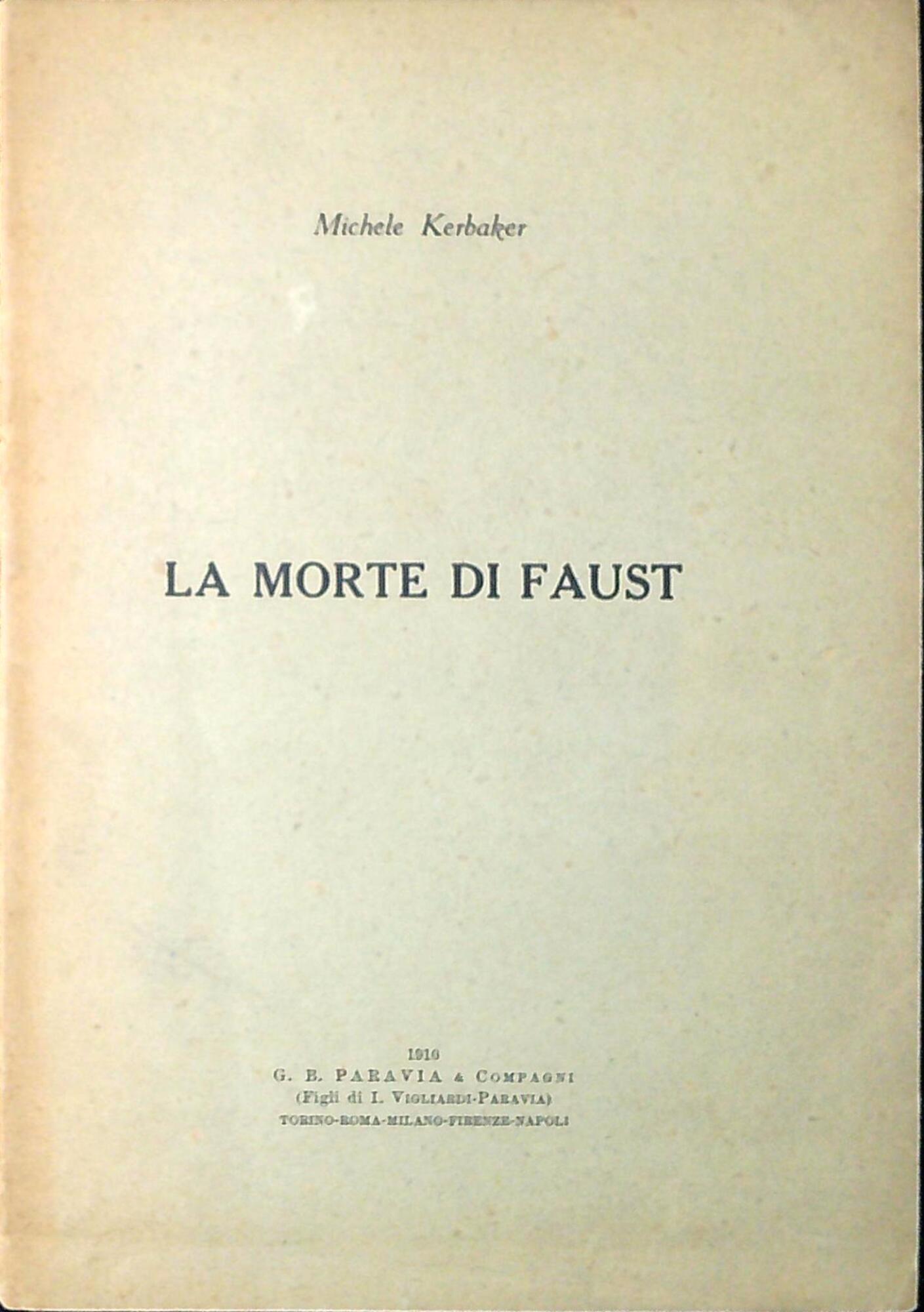 La morte di Faust