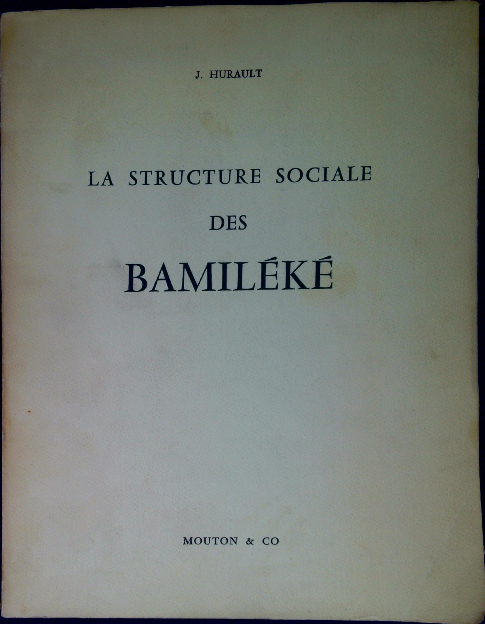 La structure sociale des Bamiléké