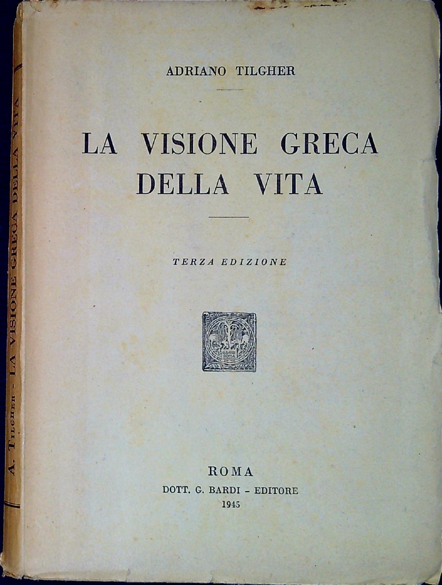 La Visione greca della vita