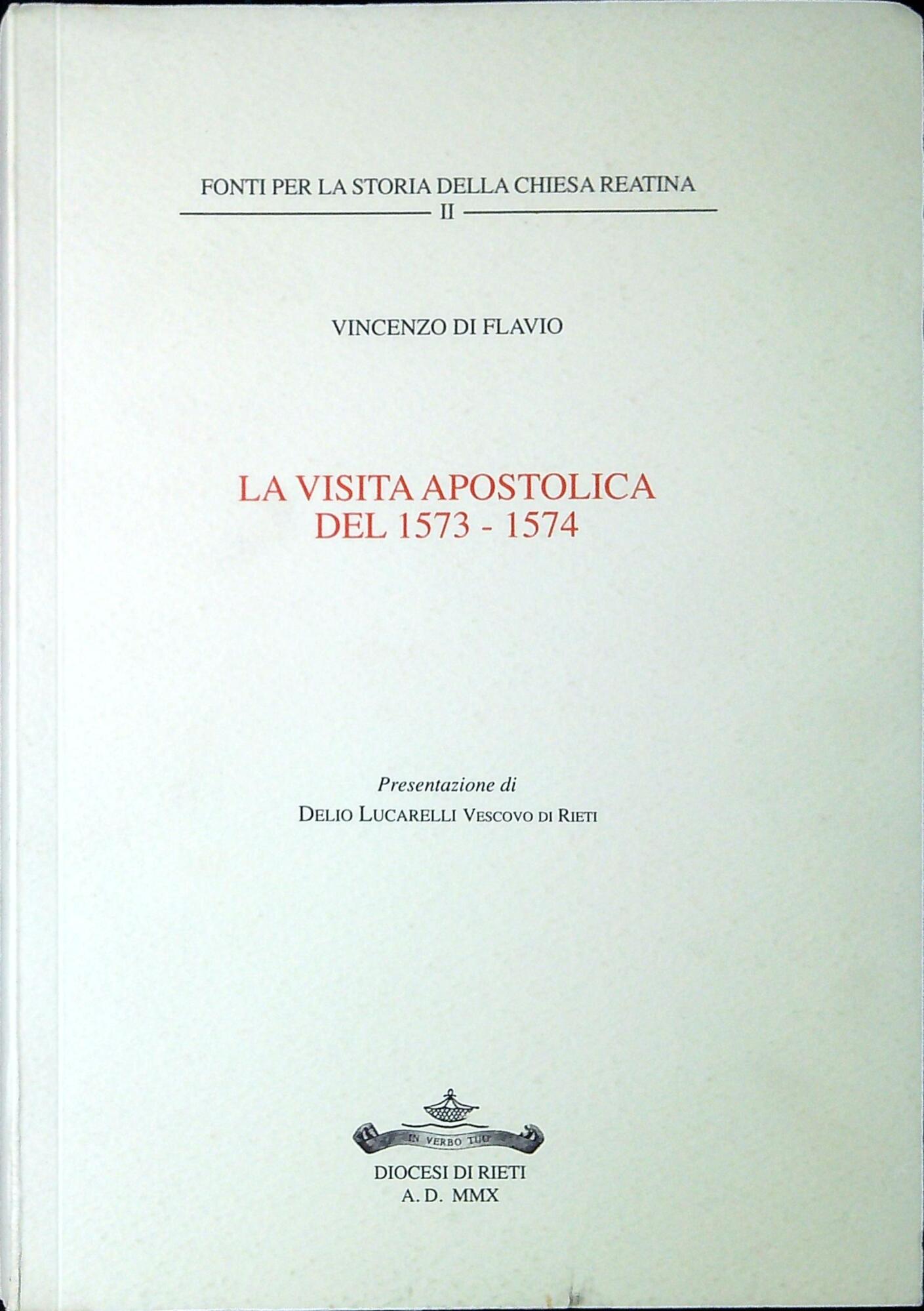 La visita apostolica del 1573-1574