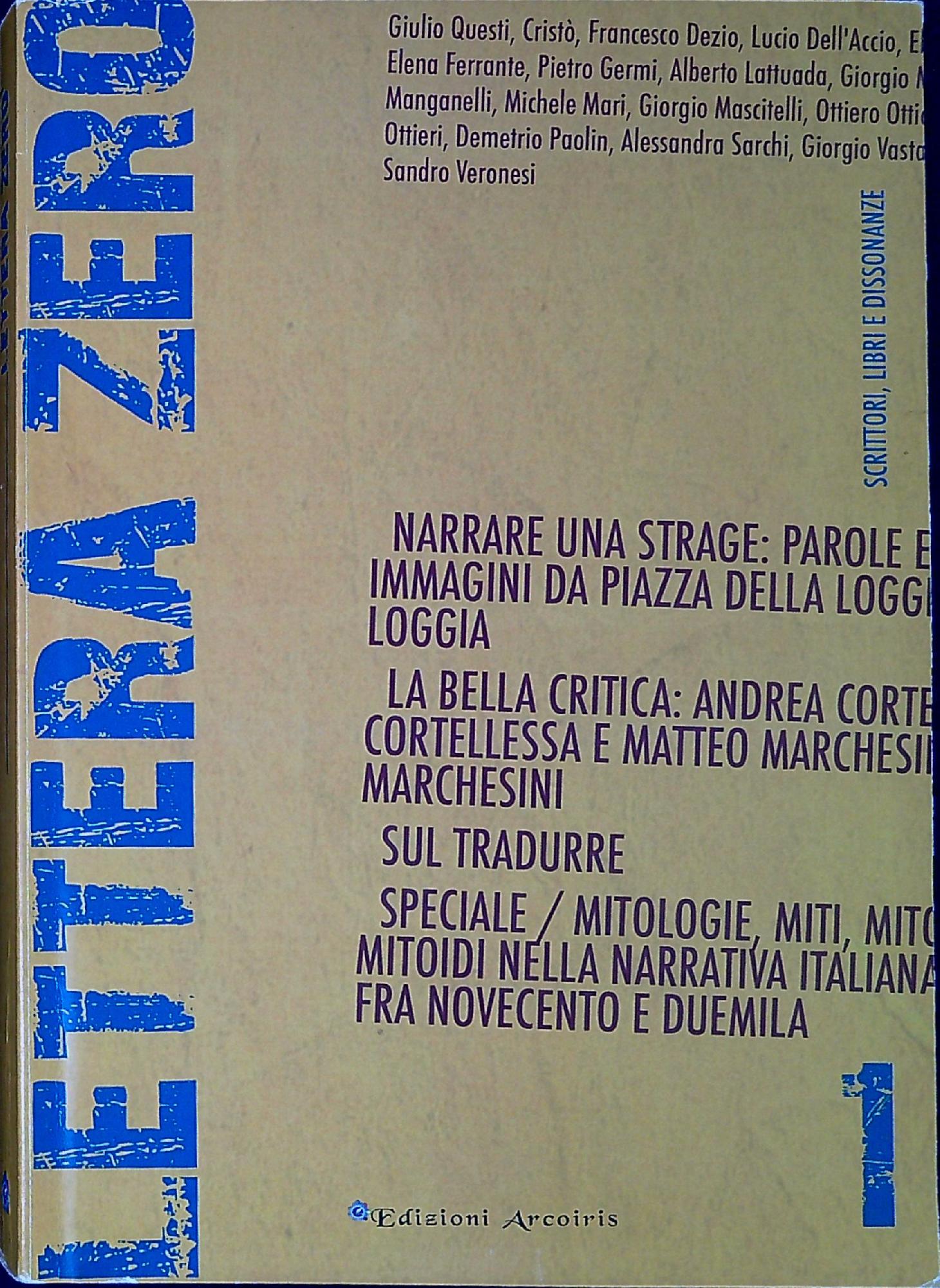 Lettera zero : rivista quadrimestrale febbraio maggio 2015 Scrittori libri …