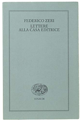 Lettere alla casa editrice