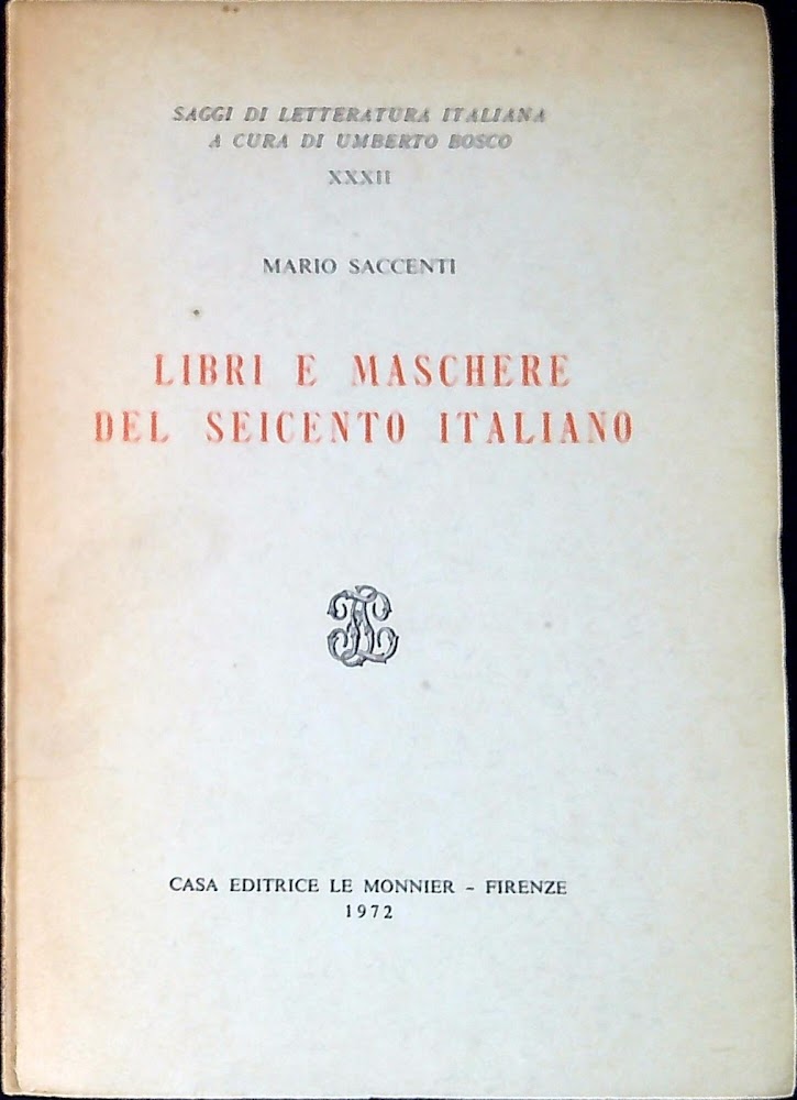 Libri e maschere del Seicento italiano