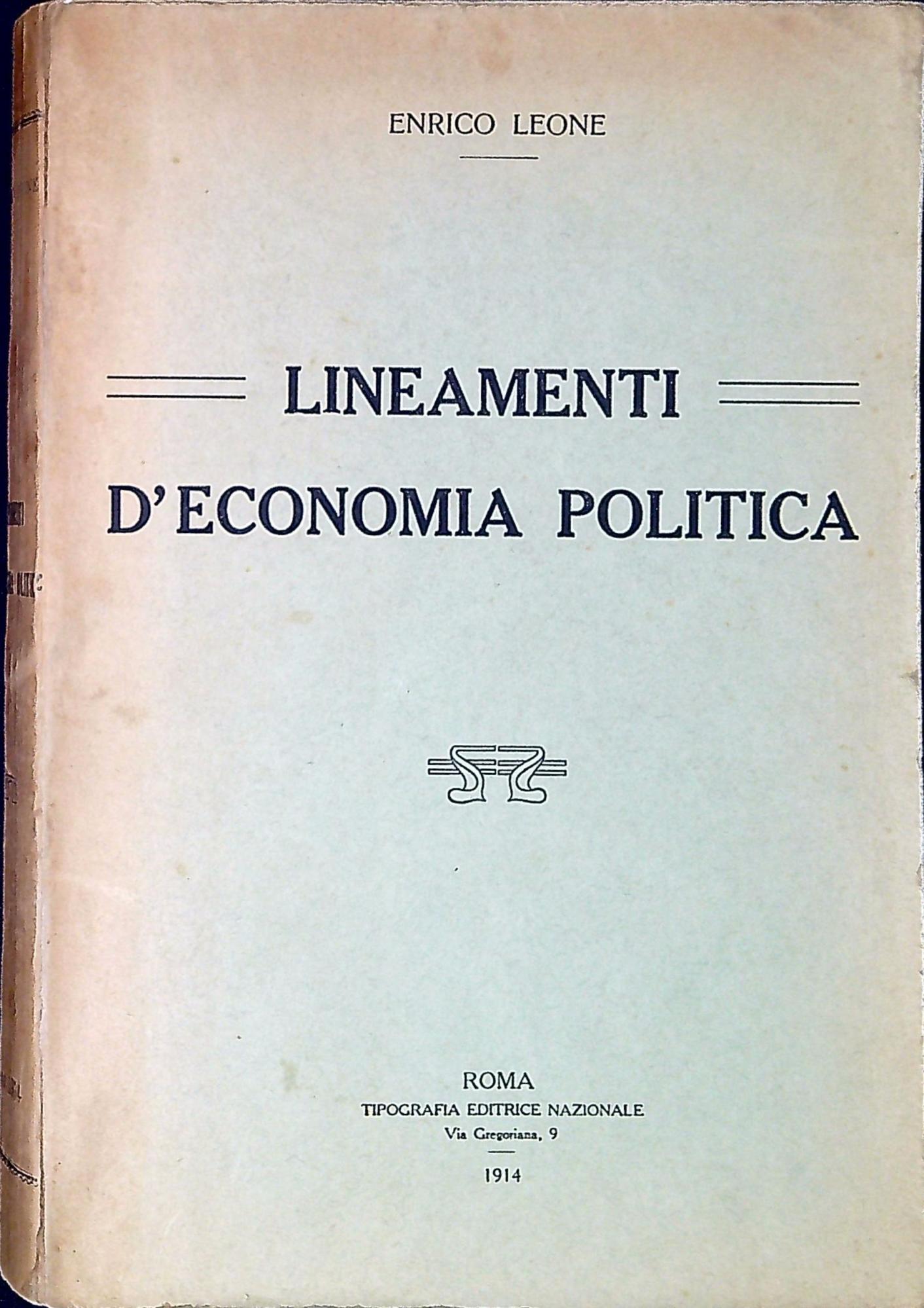 Lineamenti d'economia politica