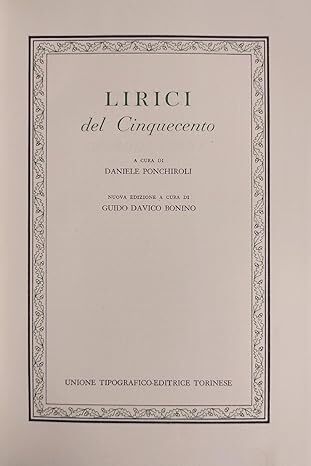 Lirici del Cinquecento