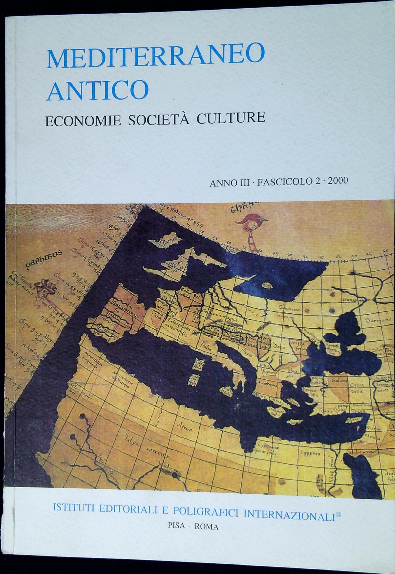 Mediterraneo antico : economie società culture Anno III Fascicolo 2 …