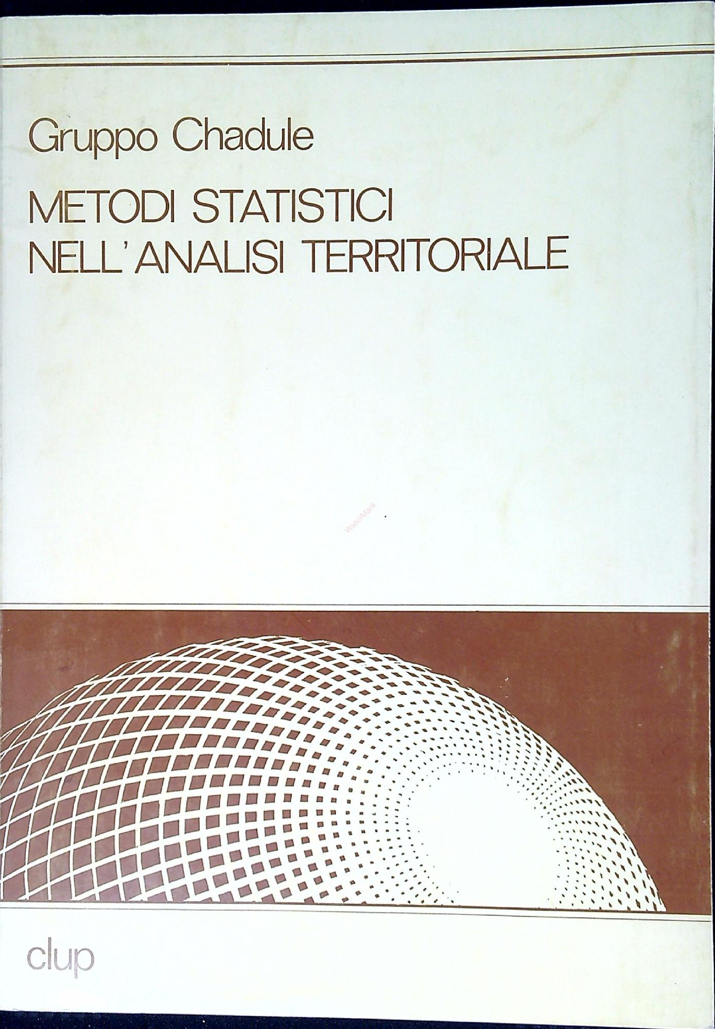 Metodi statistici nell'analisi territoriale