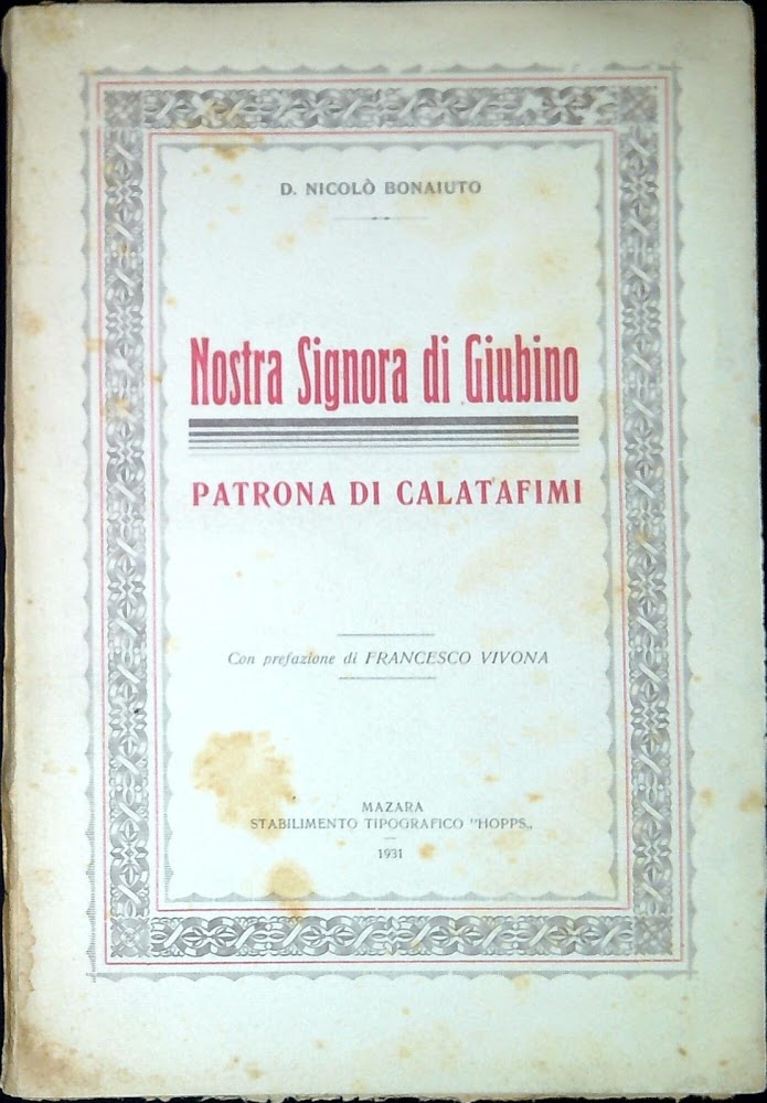 Nostra Signora di Giubino patrona di Calatafimi