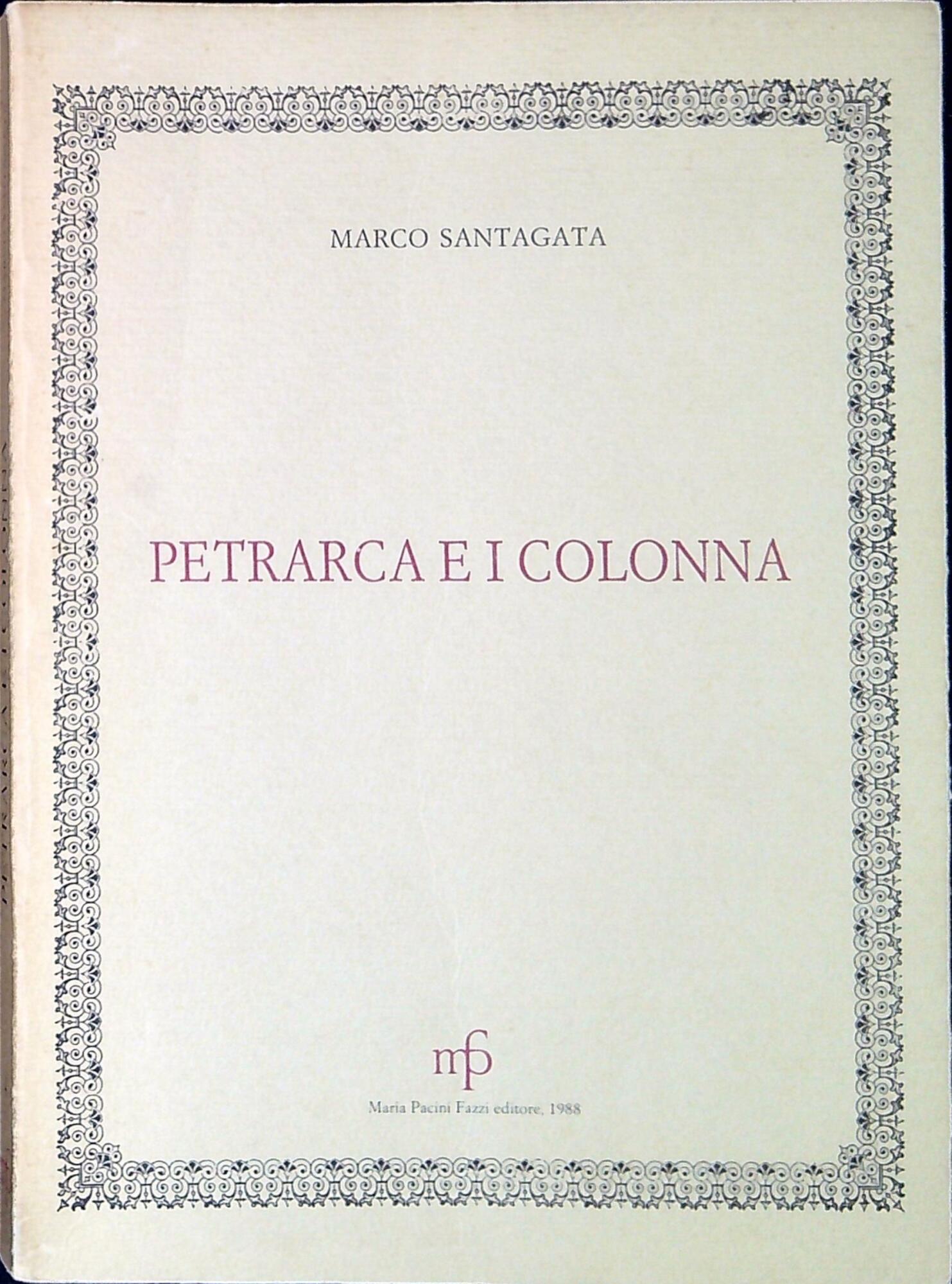Petrarca e i Colonna : sui destinatari di R.v.f., 7, …