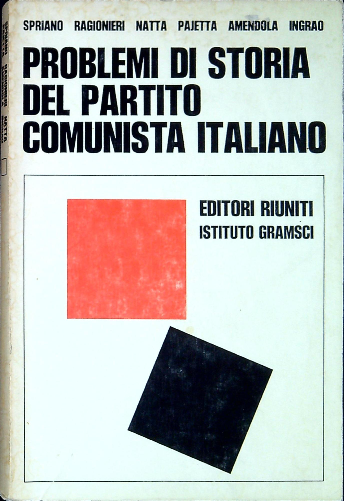 Problemi di storia del Partito comunista italiano