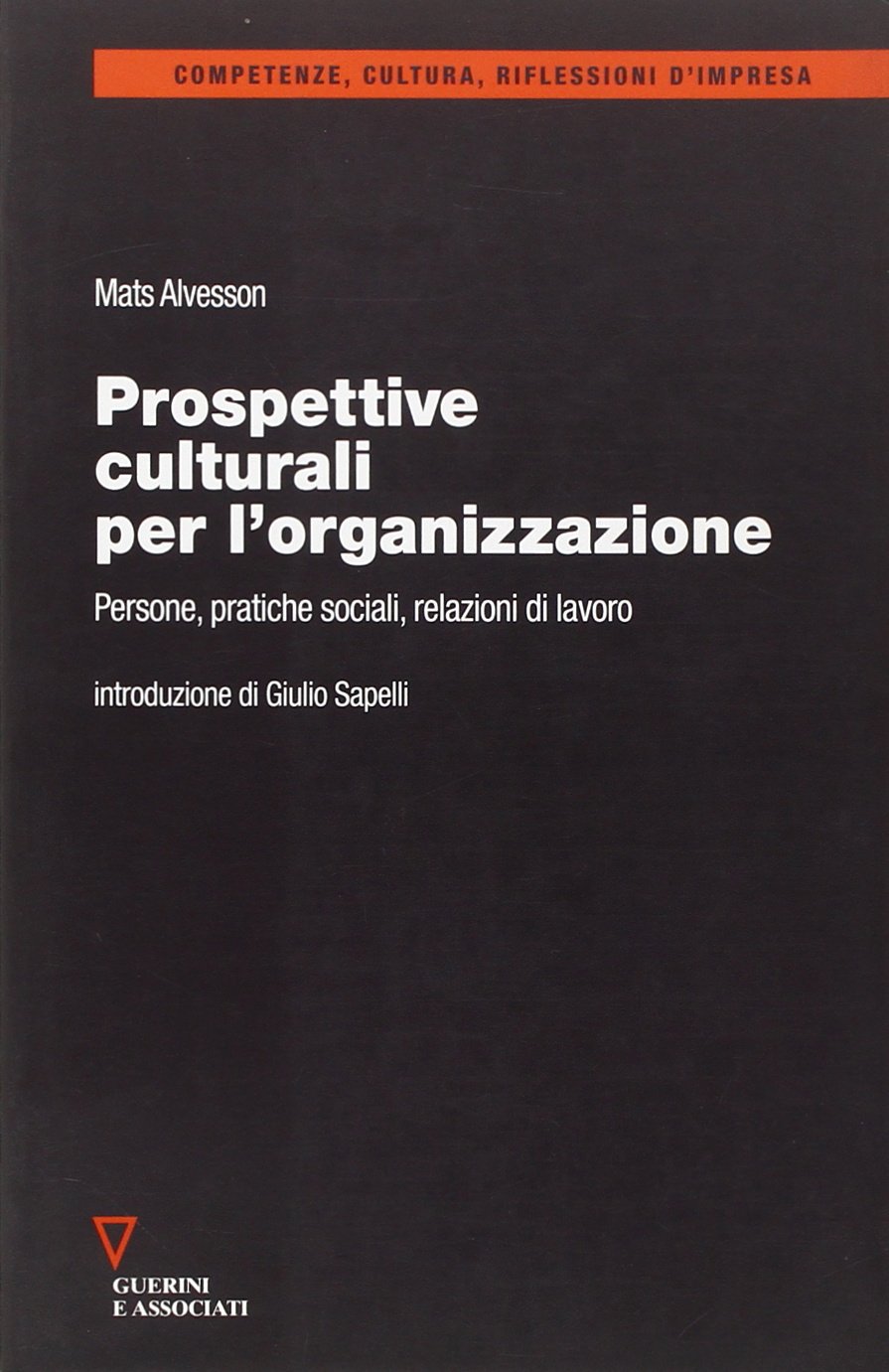 Prospettive culturali per l'organizzazione. Persone, pratiche sociali, relazioni di lavoro