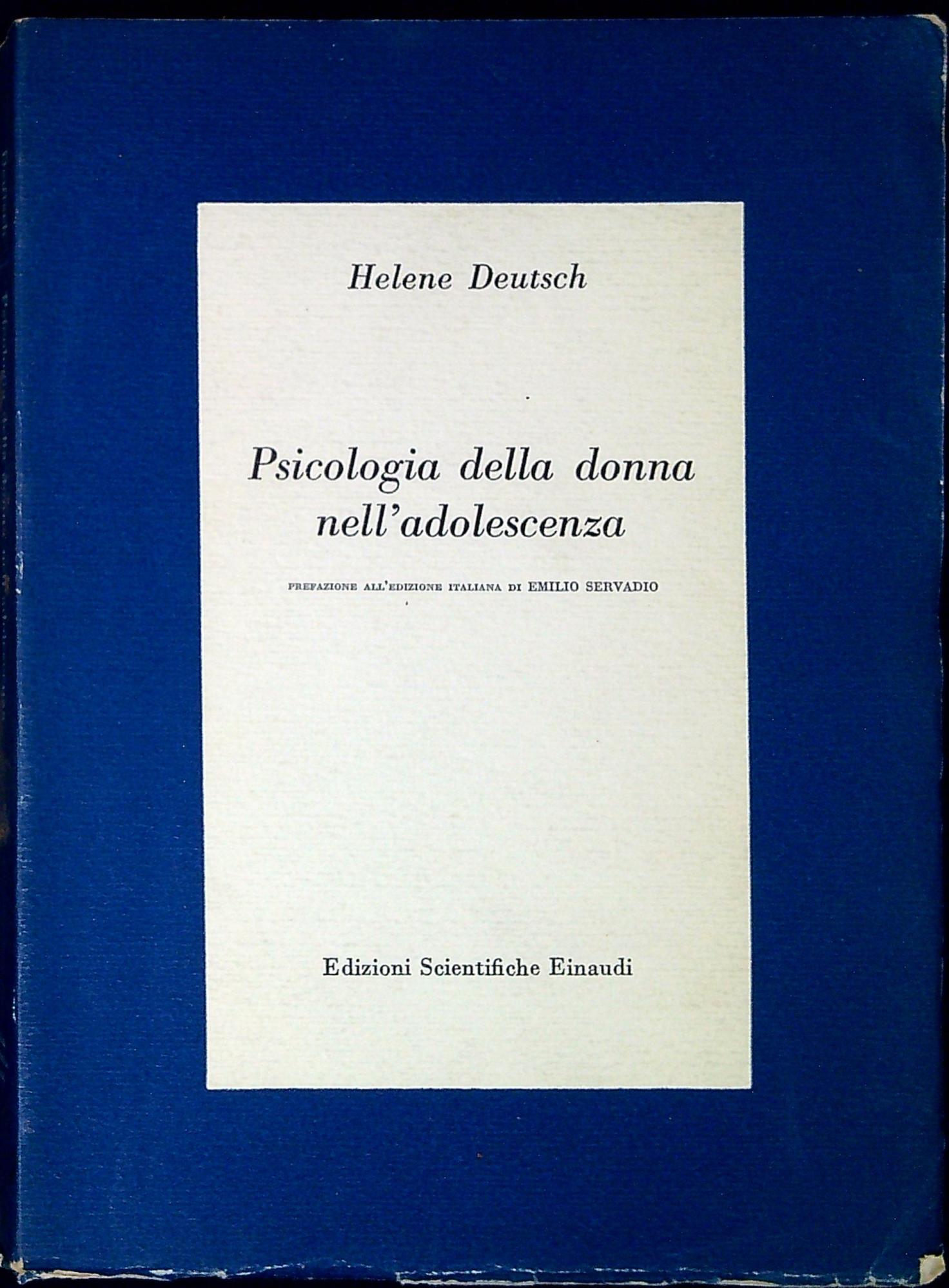 Psicologia della donna nell'adolescenza : studio psicanalitico