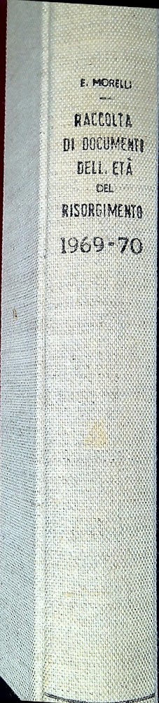 Raccolta di documenti dell'età del risorgimento