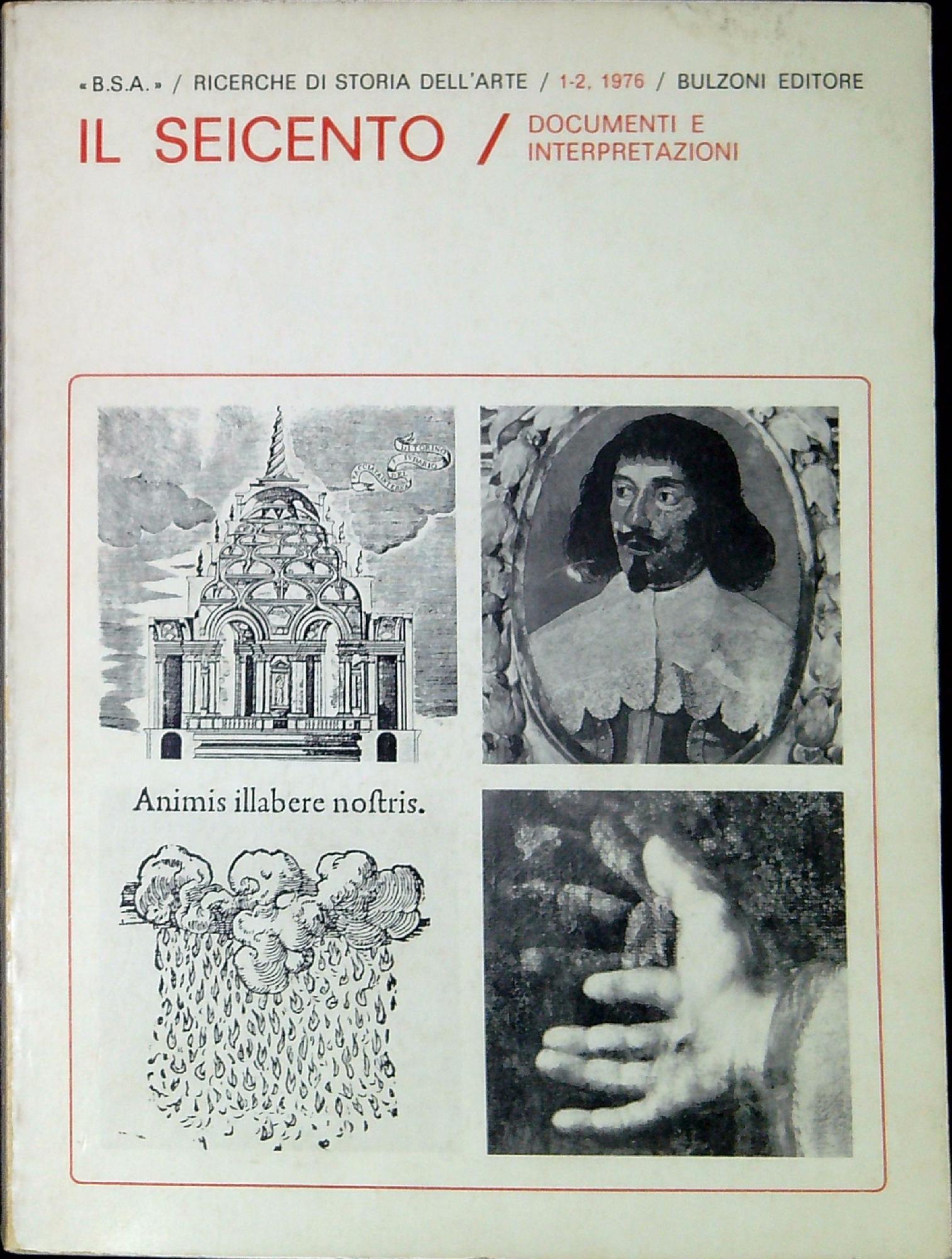 Ricerche di storia dell'arte , 1/2(1976). Il Seicento : documenti …