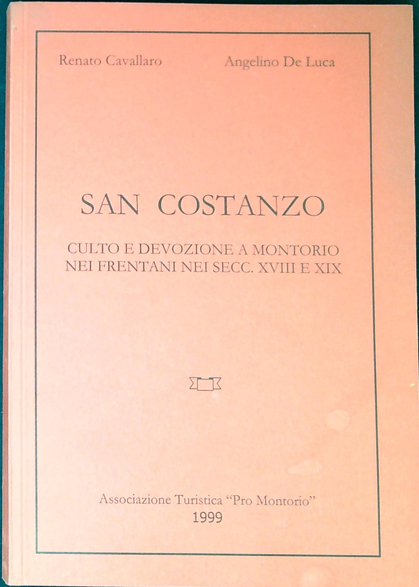 San Costanzo. culto e devozione a montorio nei frentani nei …