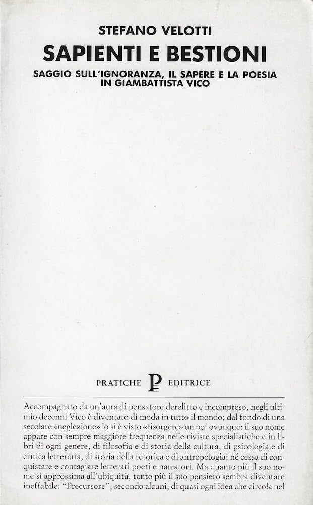 Sapienti e bestioni. Saggio sull'ignoranza, il sapere e la poesia …