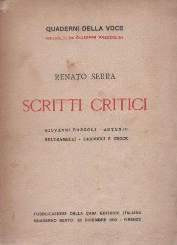 Scritti critici