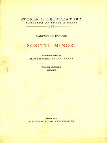 Scritti minori. 2: 1892-1905