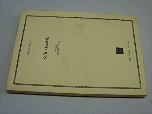 Scritti Teatrali