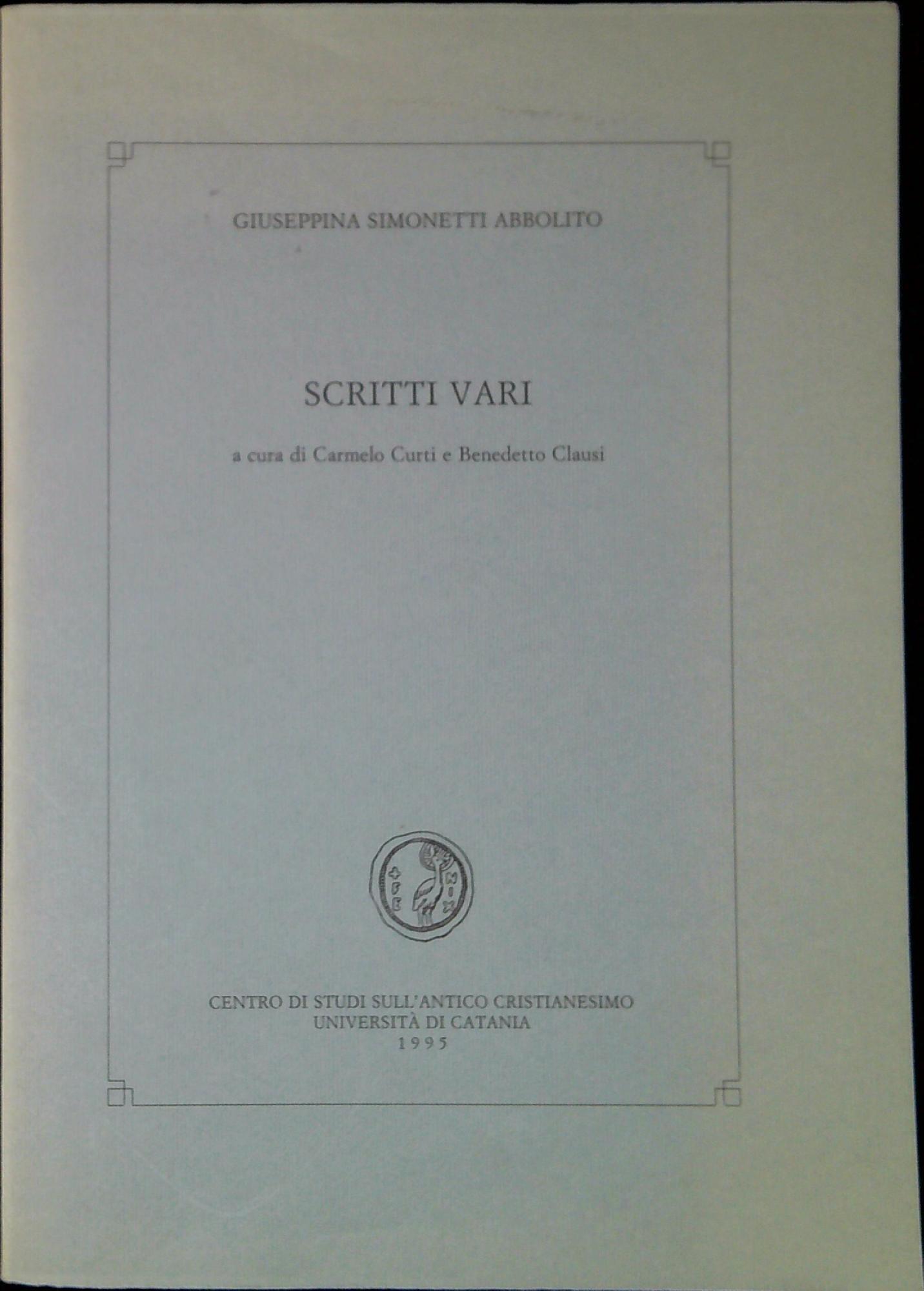 Scritti vari