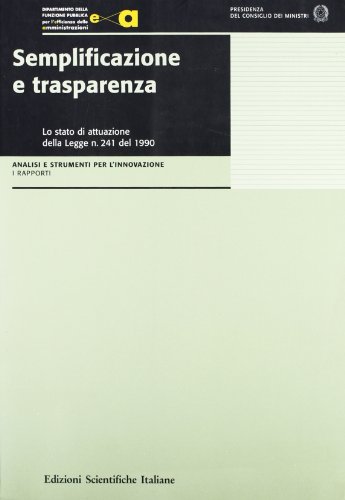 Semplificazione E Trasparenza