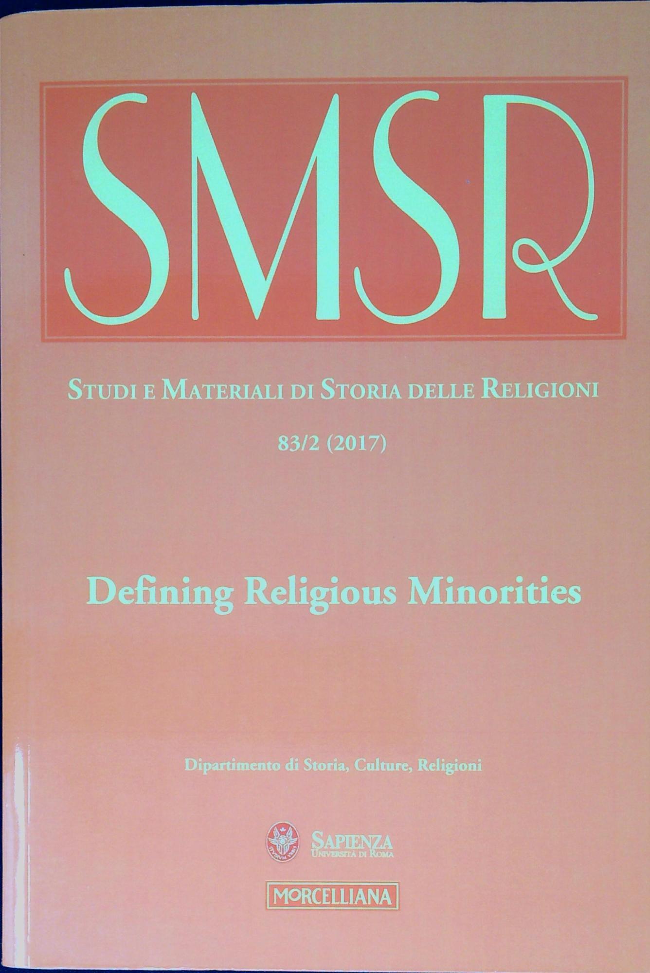 SMSR. Studi e materiali di storia delle religioni 83/2: Defining …