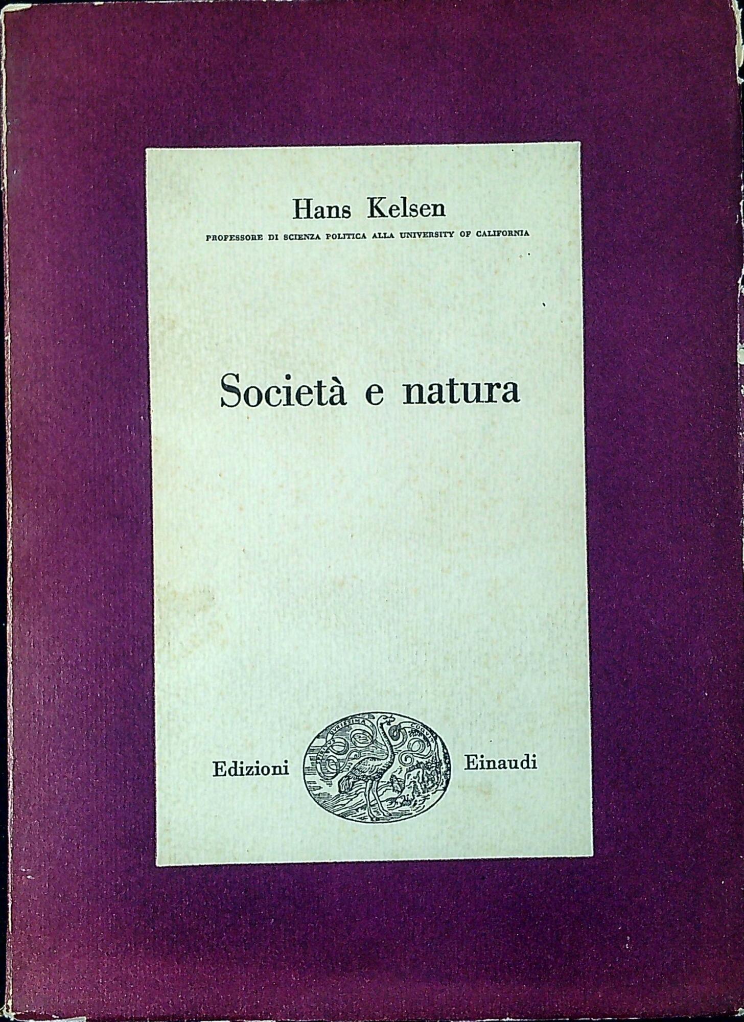 Società e natura : ricerca sociologica