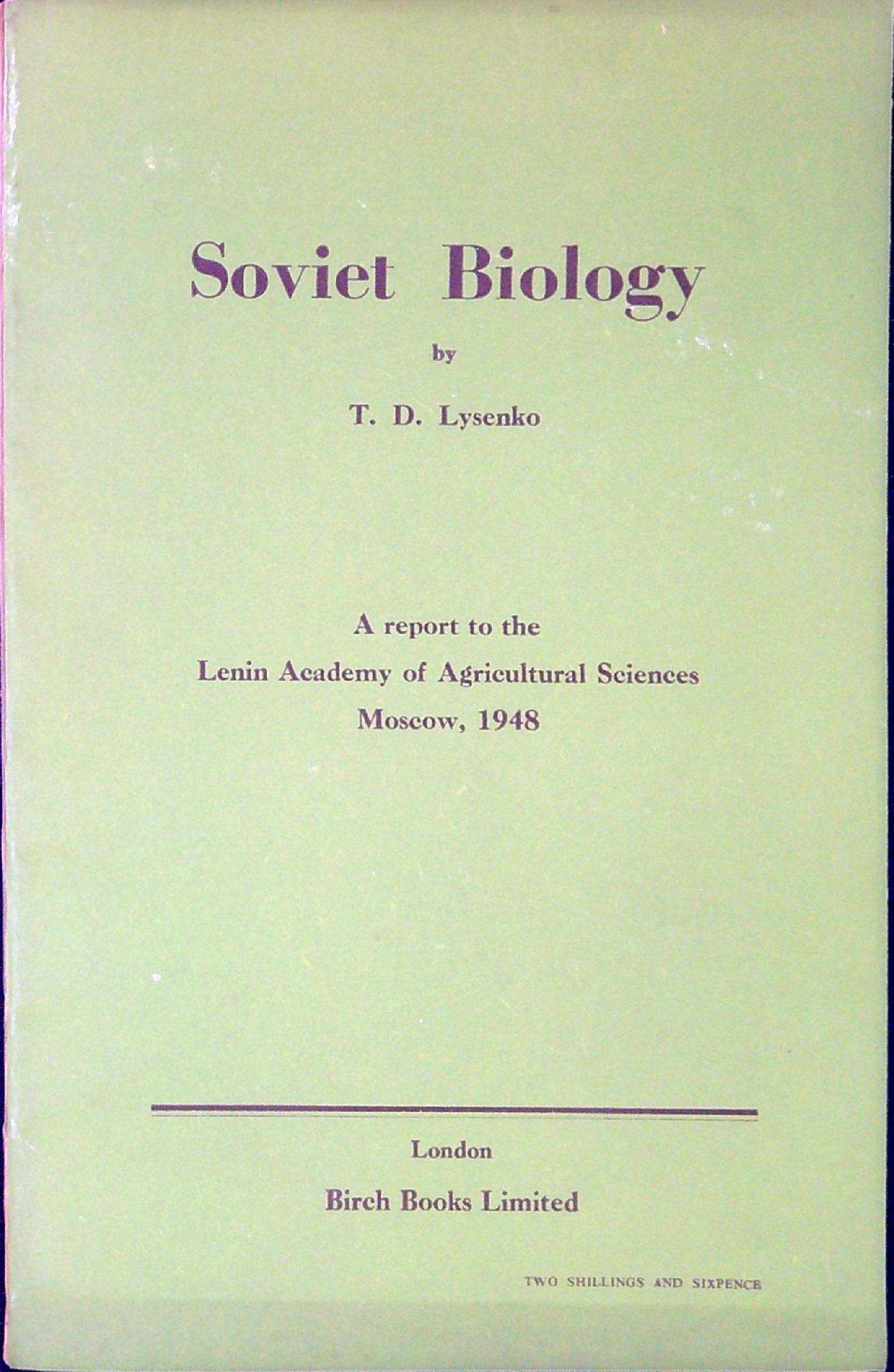 Soviet Biology : report