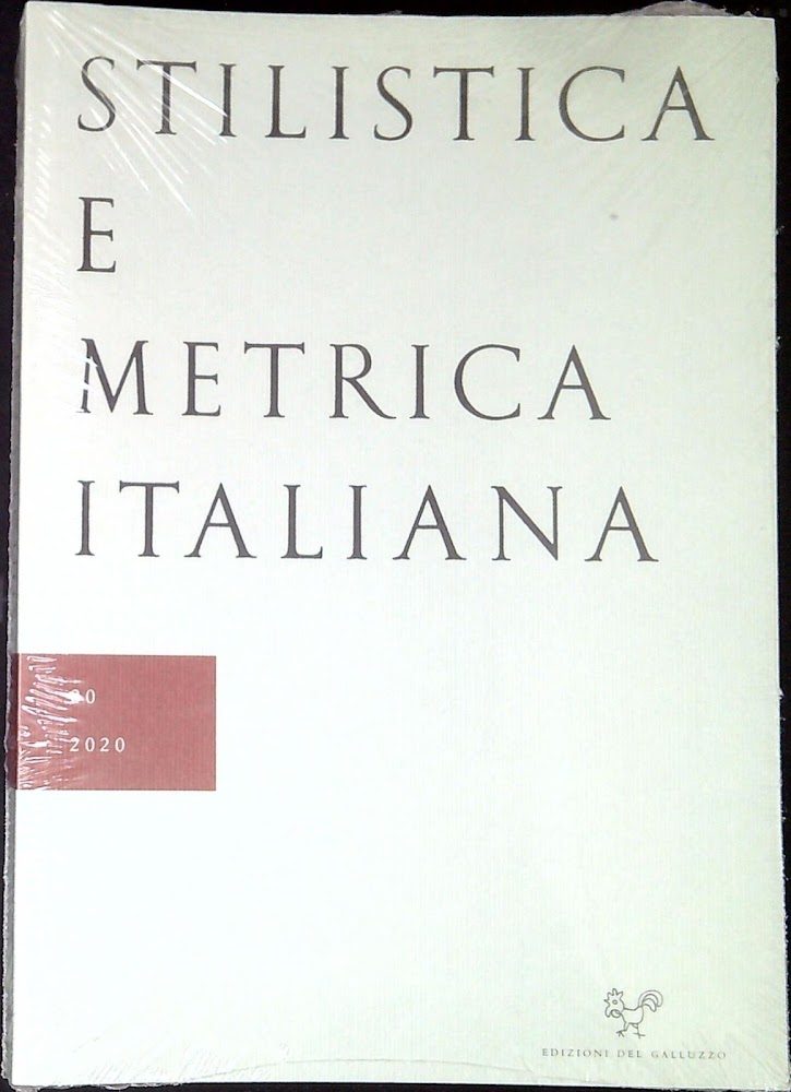 Stilistica e metrica italiana n.20 2020