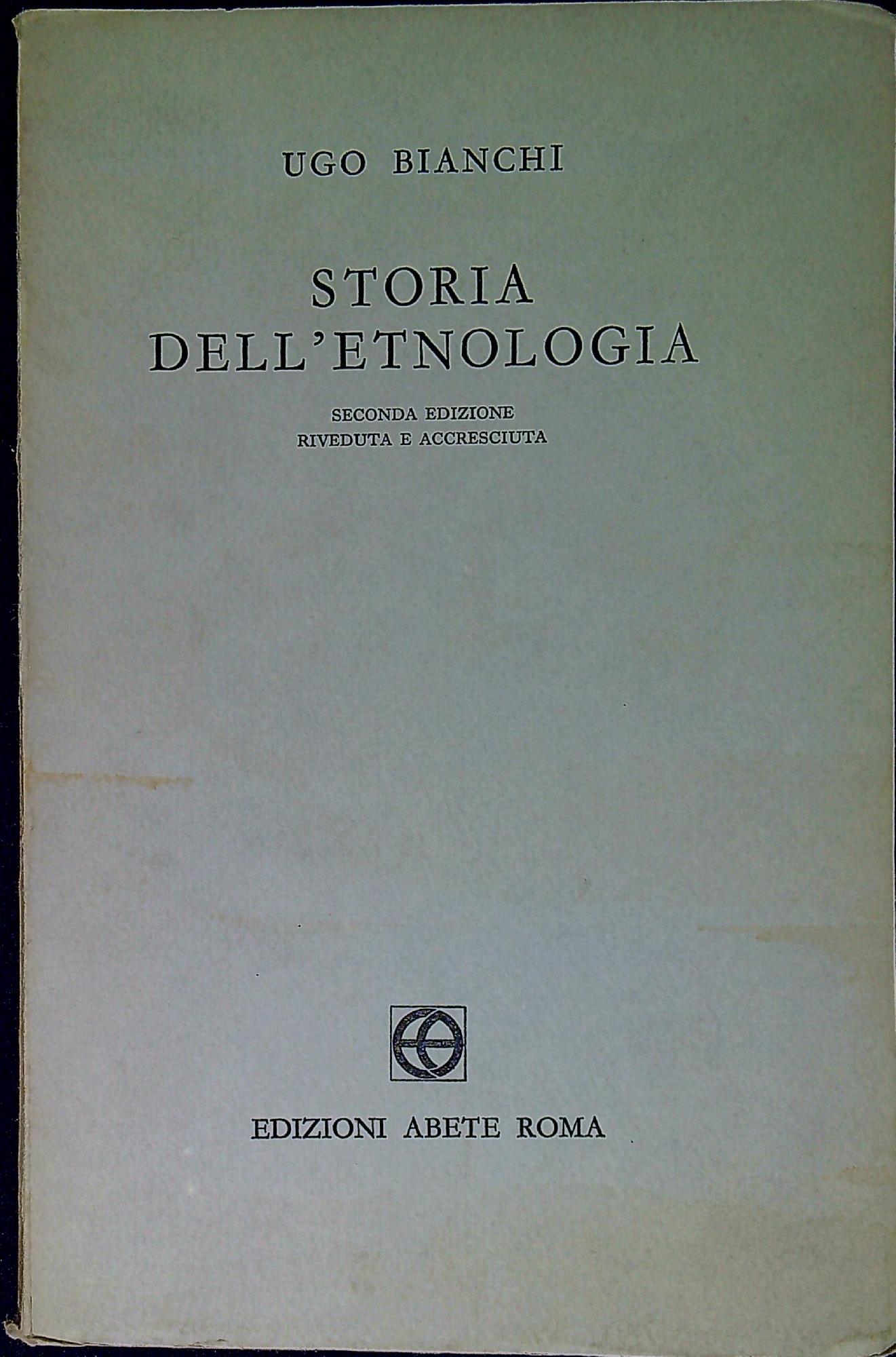 Storia dell' etnologia