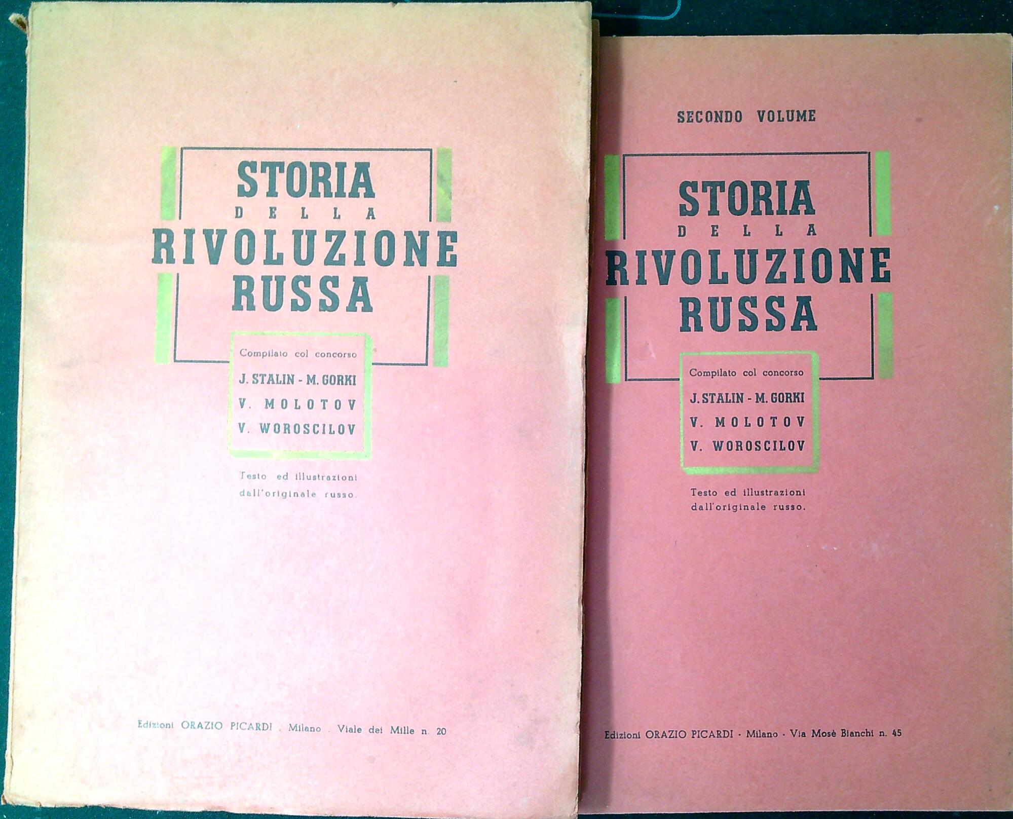 Storia della rivoluzione russa. Due volumi