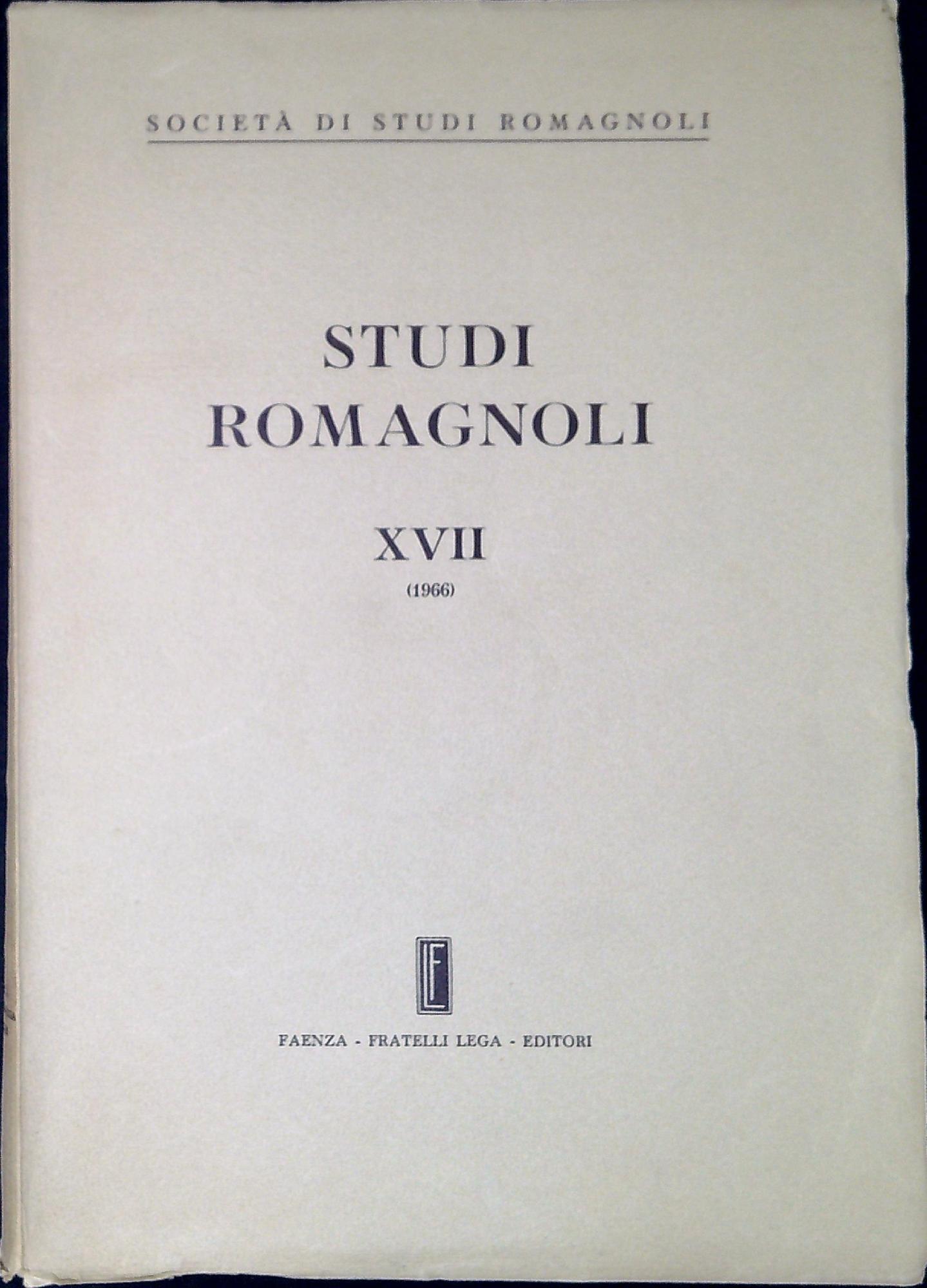 Studi romagnoli XVII (1966)