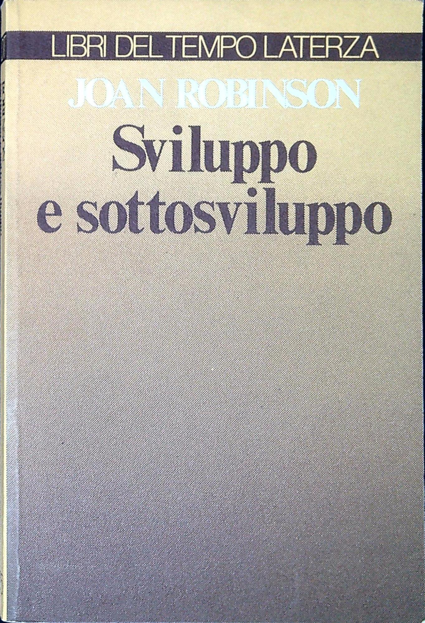 Sviluppo e sottosviluppo