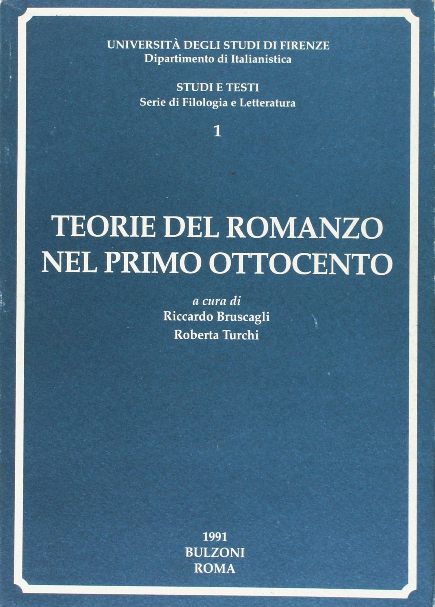 Teorie del romanzo nel primo Ottocento