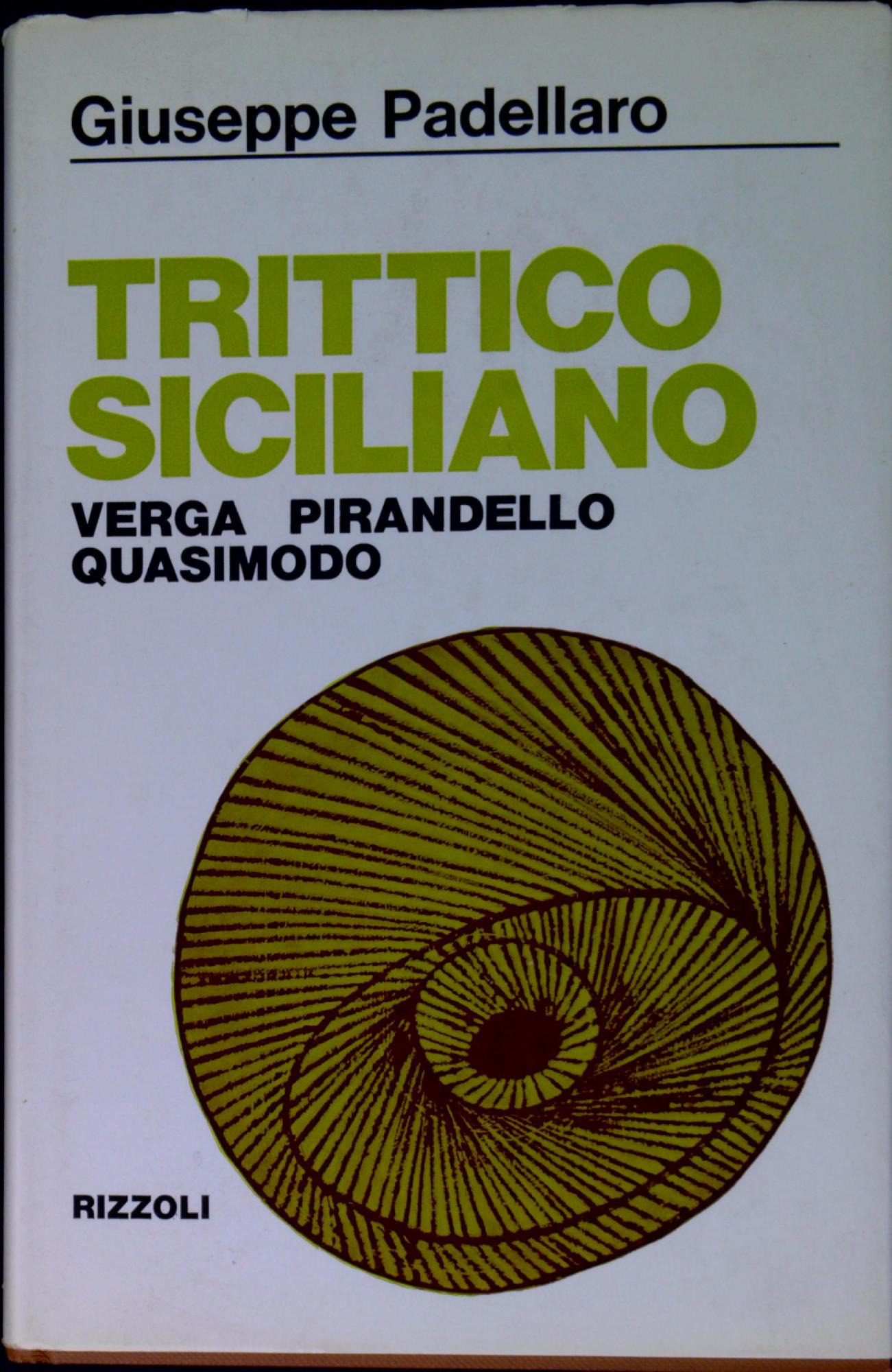 Trittico siciliano : Verga, Pirandello, Quasimodo