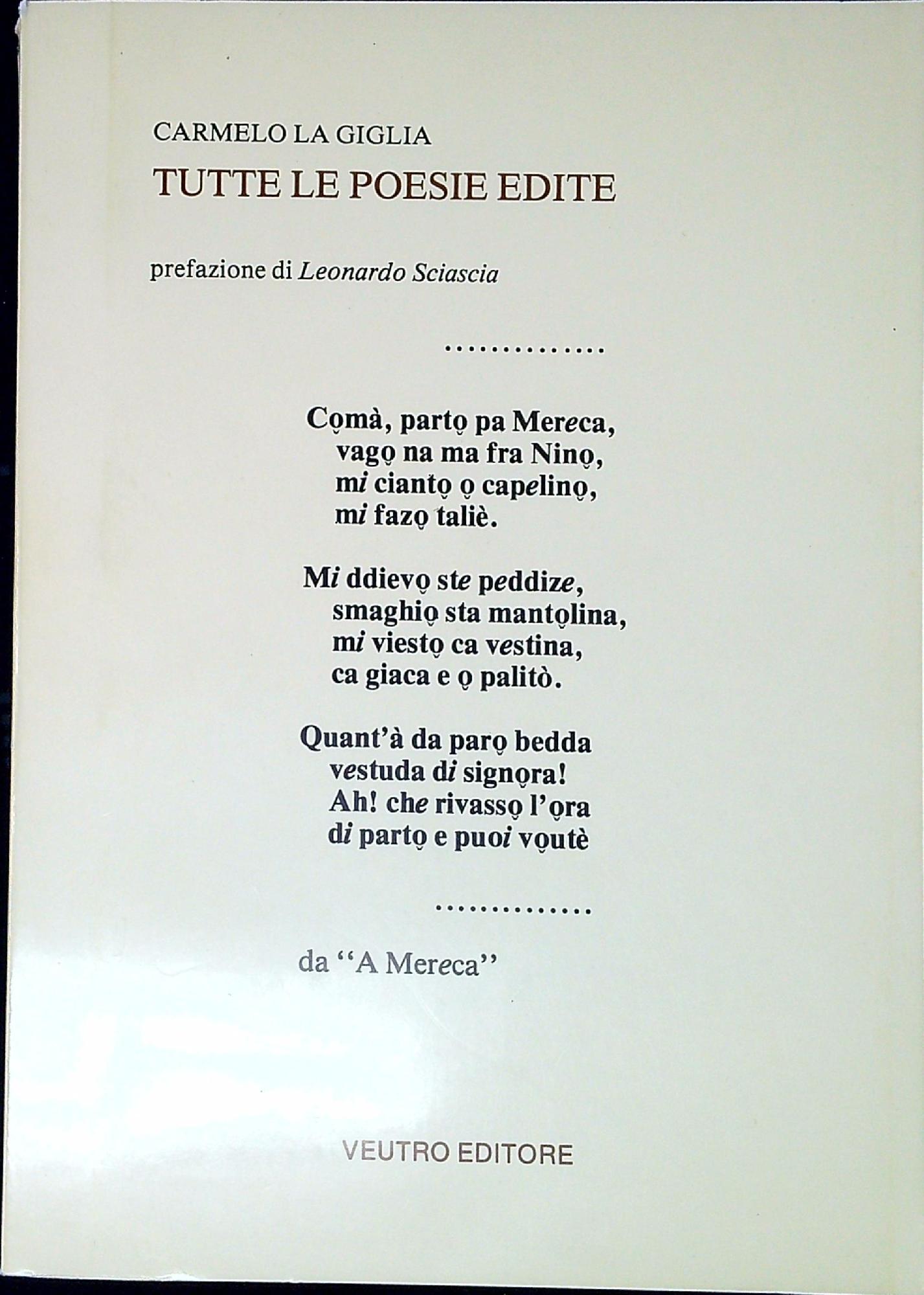 Tutte le poesie edite